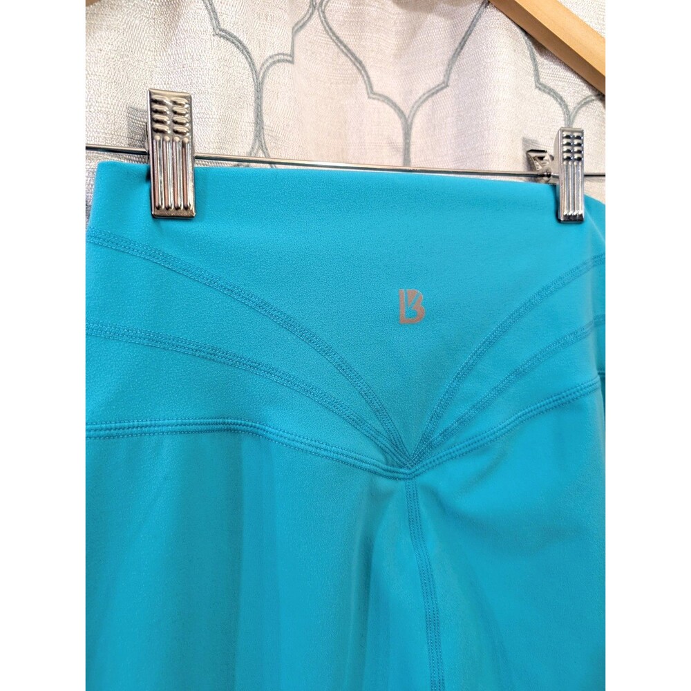 Buffbunny Collection Teal Textured Glute Contour Workout Leggings Medium